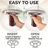 Circular Can Opener Under Cabinet Jar Opener Table Bottom Can Opener for Kitchen