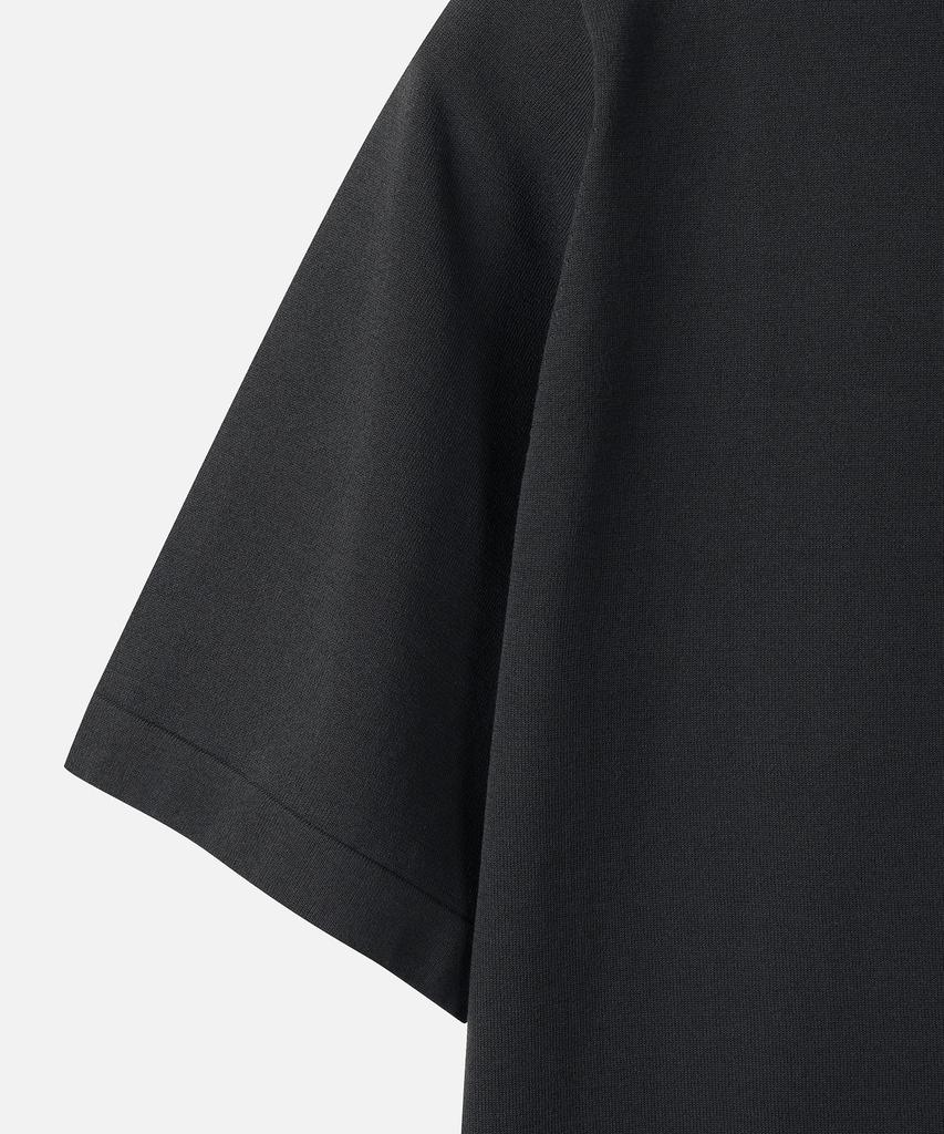 247Silijeu Lunalite 16Gg Half Knit Top Charcoal
