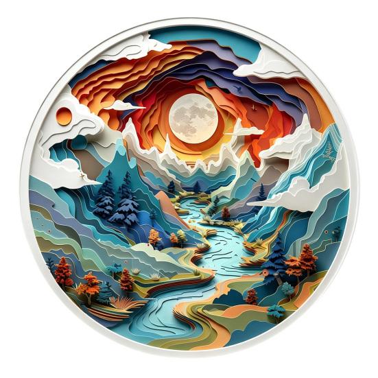Yousheng 90-110Pcs Wooden Puzzle Educational Toy, Natural Scenery Animal Jigsaw Puzzle, Family Night Puzzle Challenge Game, Gift for