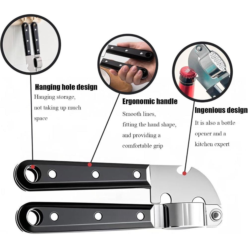 Food Grade Stainless Steel Garlic Press Easy ToClean Ginger and GarlicTool Manual GarlicPress Creative Kitchen Tool Potato Press