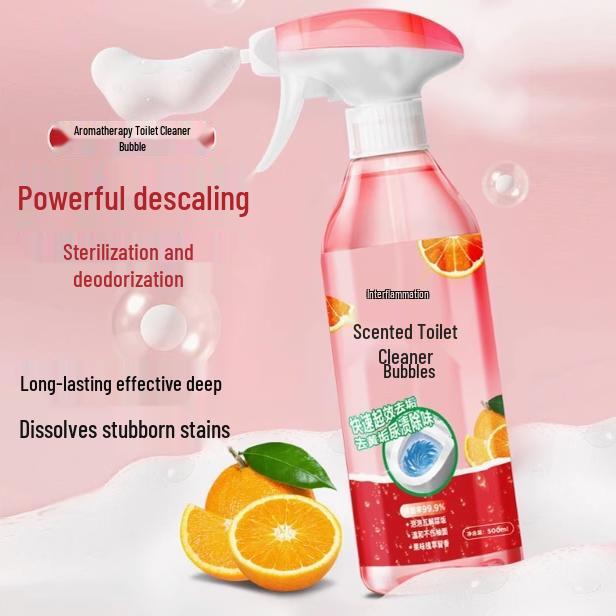 Long-Lasting Fragrant Toilet Foam Cleaner: Powerful Descaler & Bathroom Deodorizer