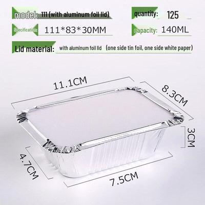 OEING Disposable Aluminum Foil Container with Paper Lid