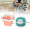 2pcs Multi-Purpose Use Paint Brush Washer Foldable Design Collapsible Paint Bucket  For Artists