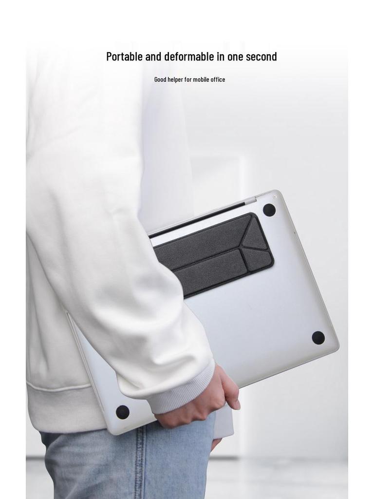 Portable Laptop and Tablet Stand with Heat Dissipation – Invisible, Foldable Holder for MacBook Pro