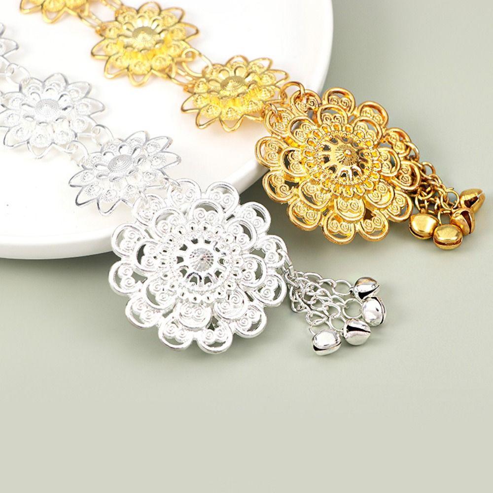 Metal Ethnic Style Belt Silver Gold Belt Traditional Dance Dress Belt Chains Party Decoration