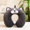 Animal Neck Support Cushion Double-sided Napping Headrest Pad Travel U-Shaped Pillow  Home