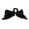 1pc Wrinkled Bow Clip, Large New Autumn Elegant Hair Clip, Women's Back of the Head Super Fairy Shark Clip