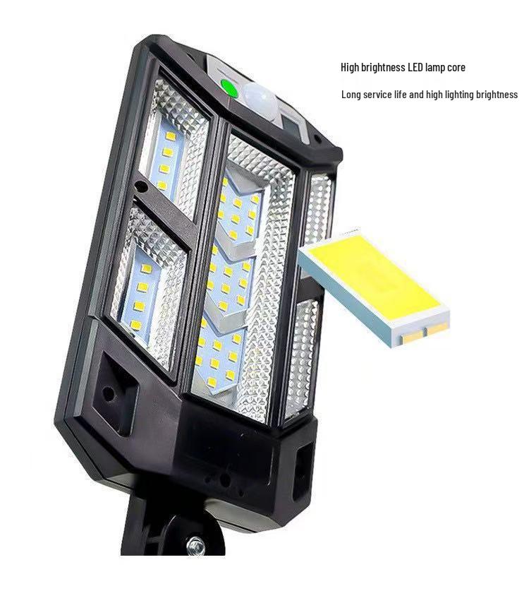 New Solar-Powered Outdoor Street Light with Remote-Controlled Motion Sensor