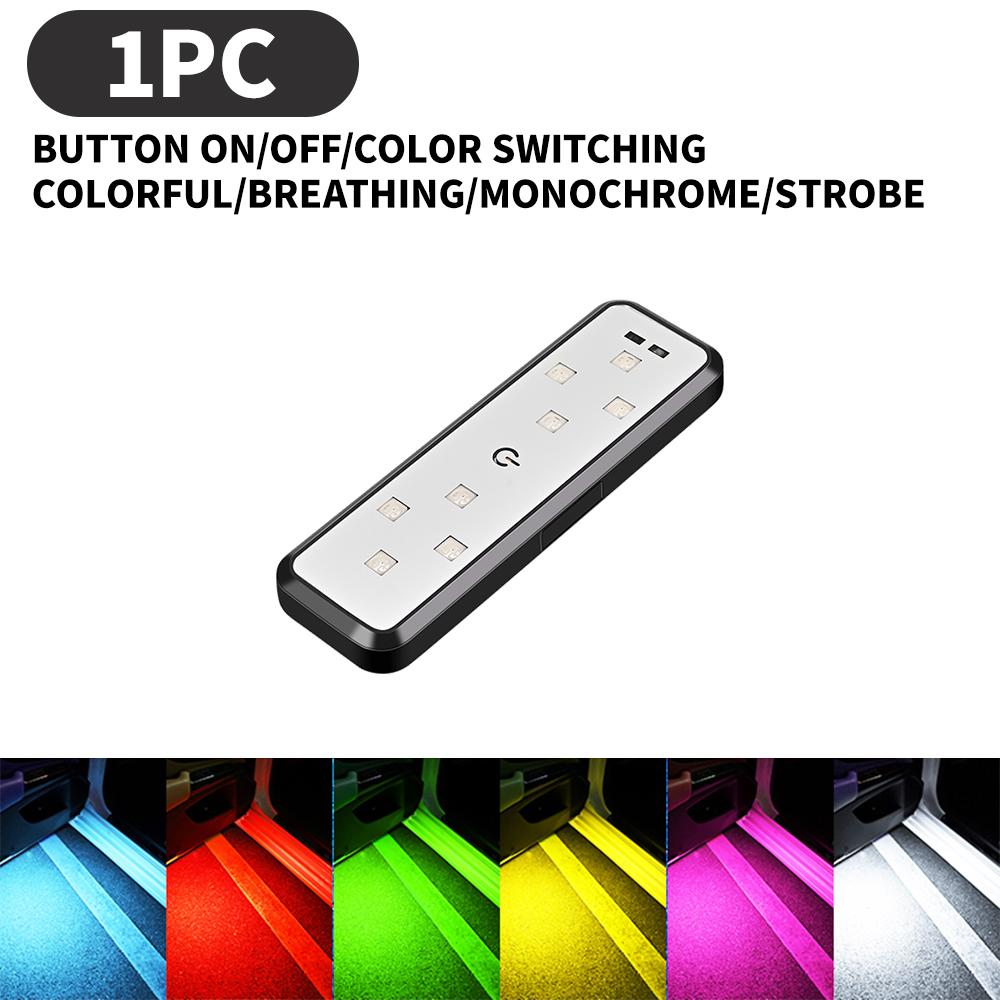 

2 шт. Автомобильные дверные фонари светодиодные приветственные огни магнитное управление USB зарядка автоматическое открытие двери безопасная противостолкновительная аварийная сигнальная лампа