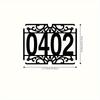 Metal Address Number Sign Personalized House Number Plaque Wall Decor Indoor Outdoor Gift