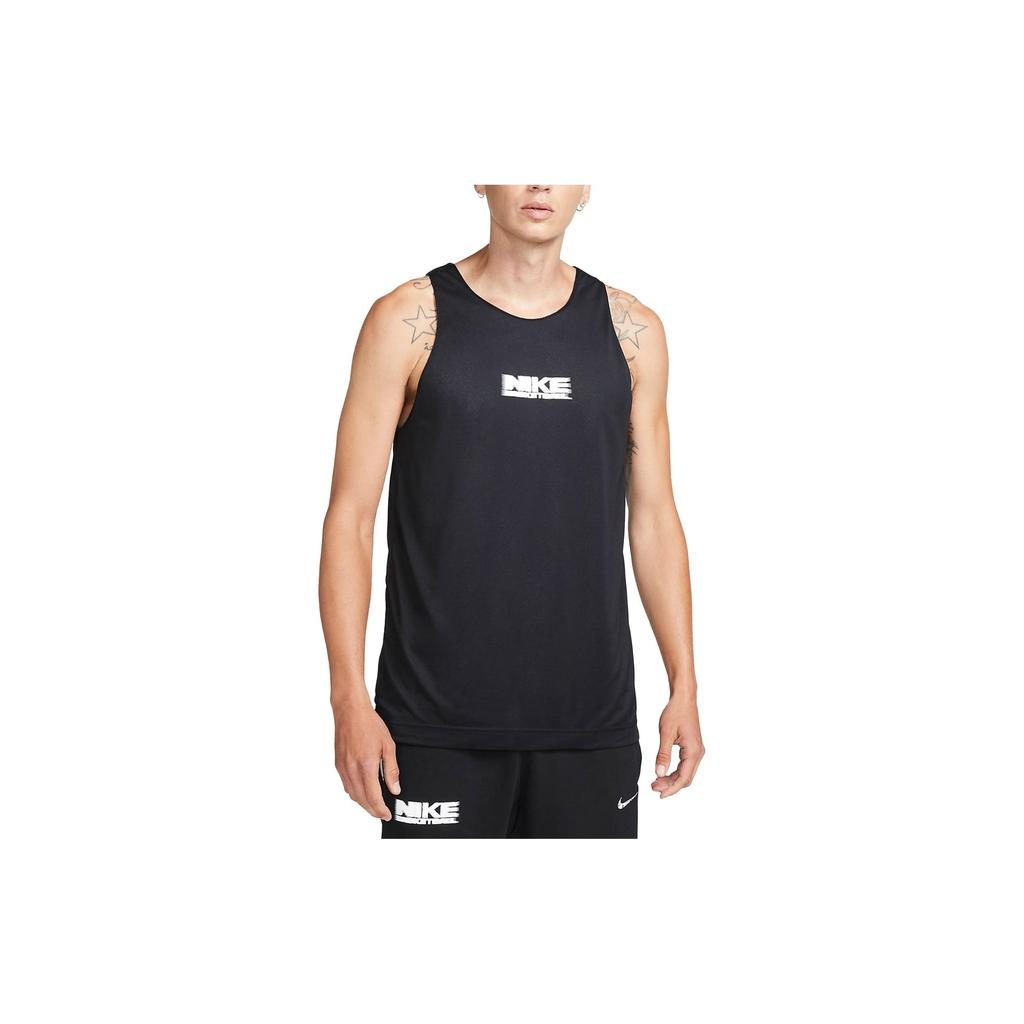 Nike Dri-FIT Standard Issue Reversible Quick-Dry Basketball Tank Top Men Tops Black FB7056-010