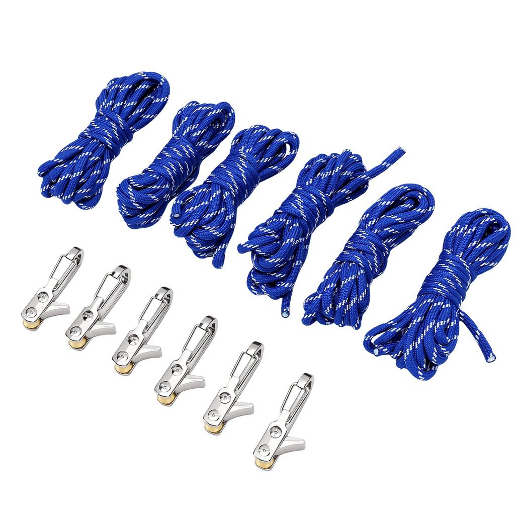 Retractable Buckle Rope Adjustable Quick Release Roller Tensioner for Camping Boating Home