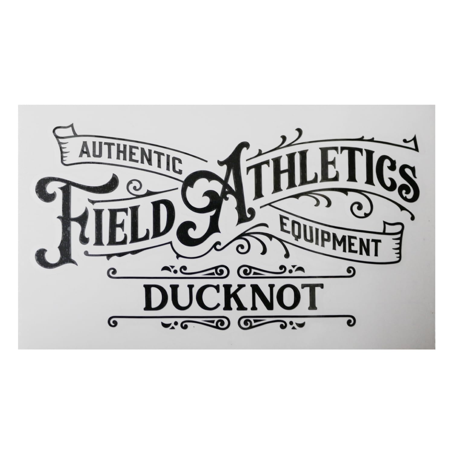 

DUCKNOT FIELD ATHLETICS Cutting Outdoor Car 20 x Made in Japan Sticker, Decal, Sticker, 9.7 cm, (Black) чёрный