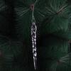 Gancho Creativo Verde en Forma de S para Adorno de Árbol de Navidad - Accesorio Colgante de Plástico Transparente