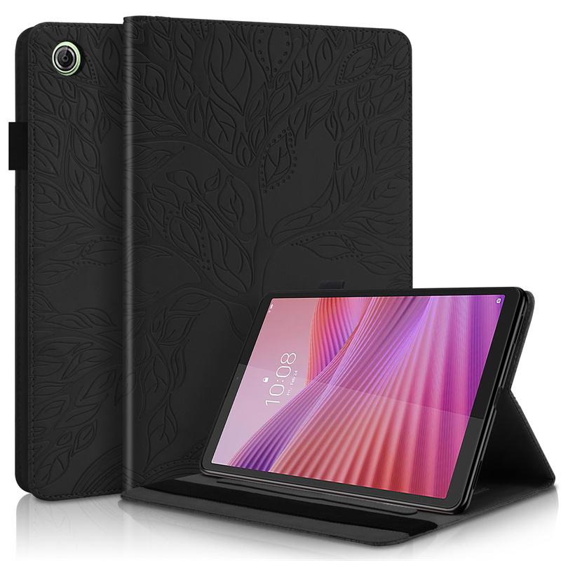 Coque for Lenovo Tab One Case 8.7 Inch Embossed Tree PU Leather Wallet Flip Cover for Funda Lenovo Tab One 8.7 / K9 Case Tb305fu