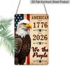 2D Flat Decorative Sign, Plaque1776 2026 Flags Anniversary 250years Metal Sign Aluminium Painting Kitchen Wall Decor Vintage Metal Rustic Wall Art