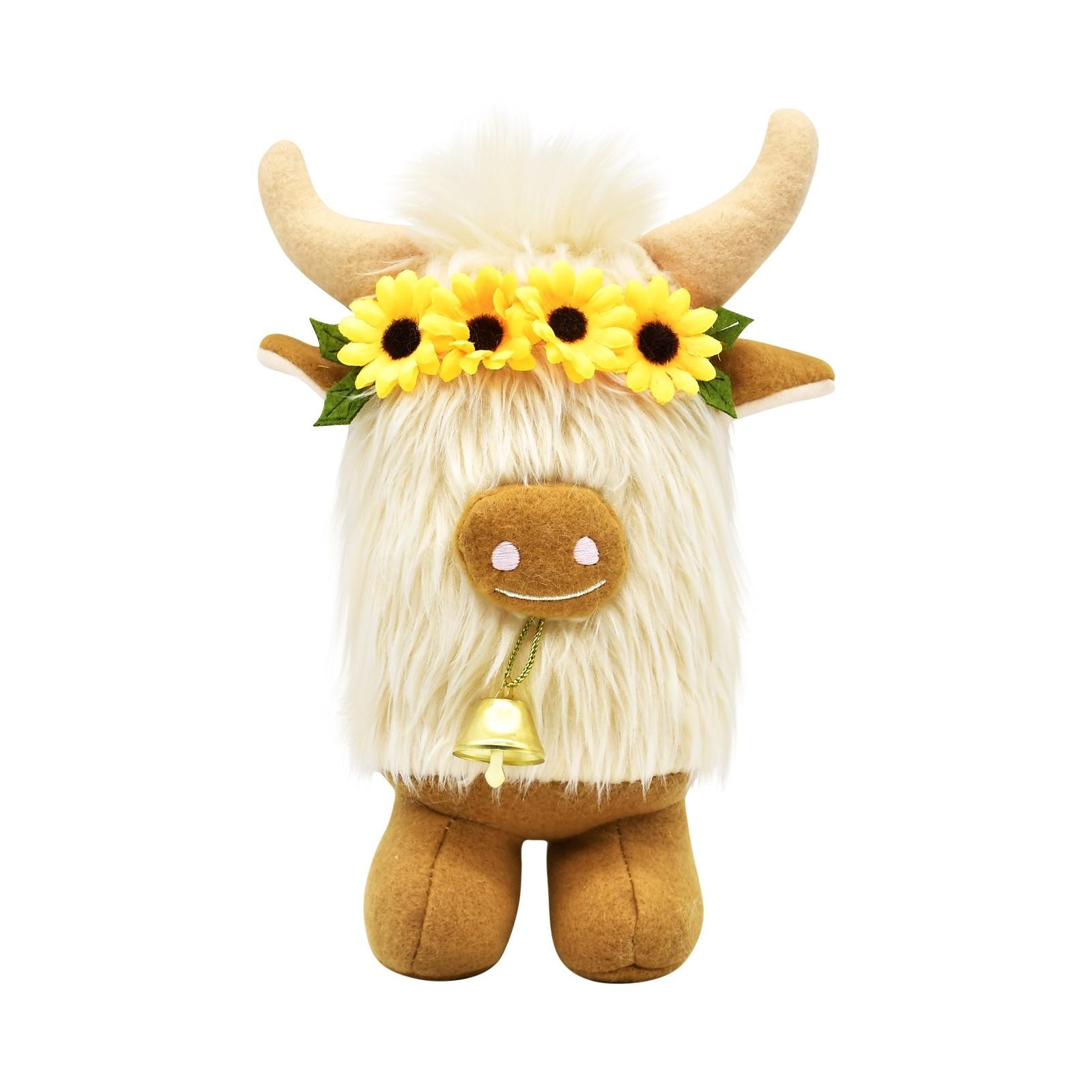 

Коровьи гномы украшения на день рождения подарки кремовый шотландский томте декор гном домашний теленок гном стадо коллекция One Size белый