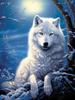 5D Wolf Diamond Painting Art New Collection Moon Mountain Mosaic Art Rhinestone Embroidery Animals Decor