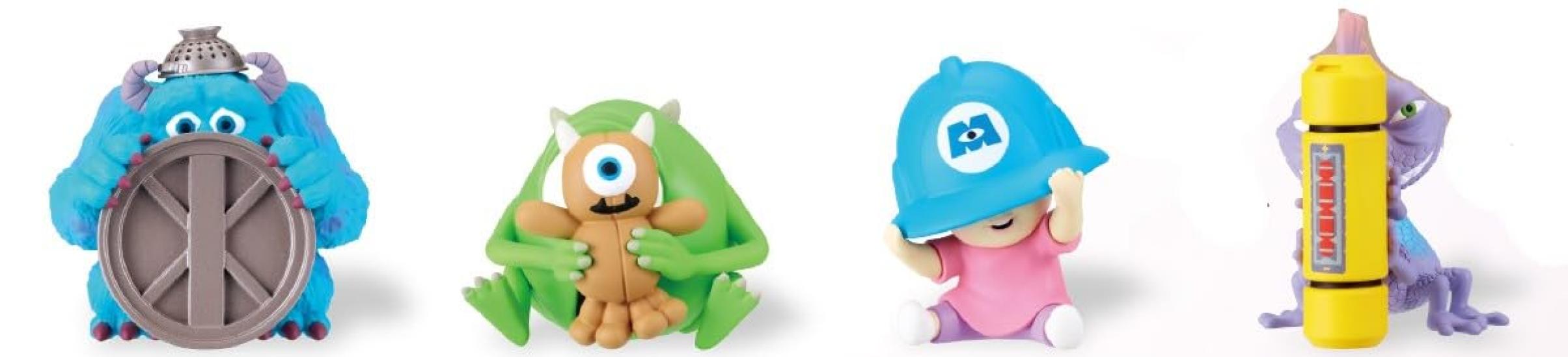 

MonstersInc. Hide & Seek Hide-and-Seek Figures [Set of 4 (Complete)] Gacha