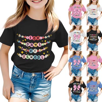 100 Tage Schule Shirt Kinder Kleinkind Jungen Mädchen 100. Tag der Schule T-Shirt Kindergarten T-Shirt Tops
