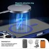 For iPhone 16 Pro Max Magnetic Case Colored Edge PC+TPU Phone Cover