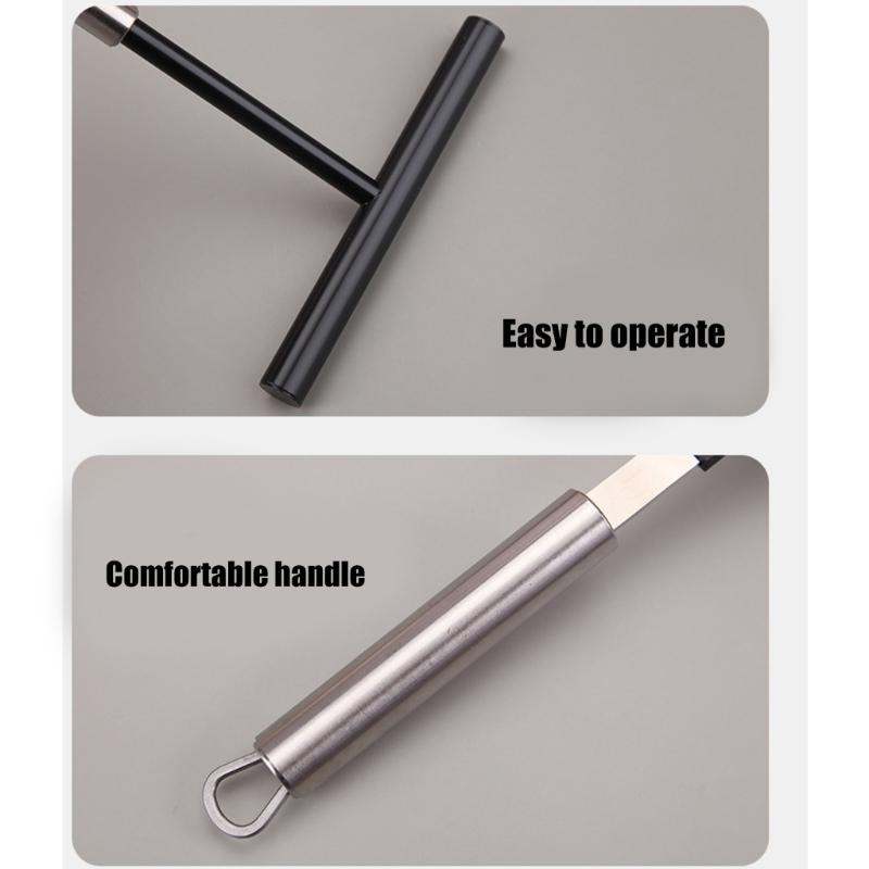Multifunctional Stainless Steel Cooking Tool Nonstick Batter Scraper Crepes Spatula Suitable for Pancakes and Eggs