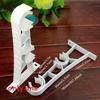 Aluminum Alloy Curtain Rod Bracket With White Double Rod Holders For Home Decor