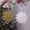 3D Hollow Plastic Snowflake Christmas Tree Ornaments