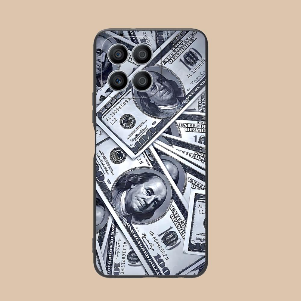 USD Dollar Matte TPU Mobile Phone Case for Honor 90 80 70 60 50 30 20 10 9 8 7 Pro S SE Lite 5G Colorful Printing Cover