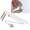 2Pcs Professional Copper Dowsing Rod,Divining Rods with Pendant Copper Divining Rod Sensitive Ground Exploration Tool