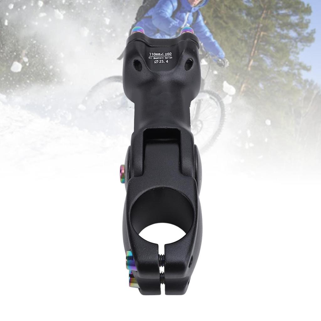 110mm Cycle Stem Riser Aluminum Alloy 60 Degree Adjustable Mountain Cycle Handlebar Extender Suspension Stem for 28.6mm 25.4mm Handlebars