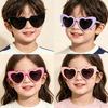 Heart Shaped Sunglasses Trendy Street Shooting Shades UV Protection Irregular Fashion Pink Heart Sun Glasses for Women Ang Girls