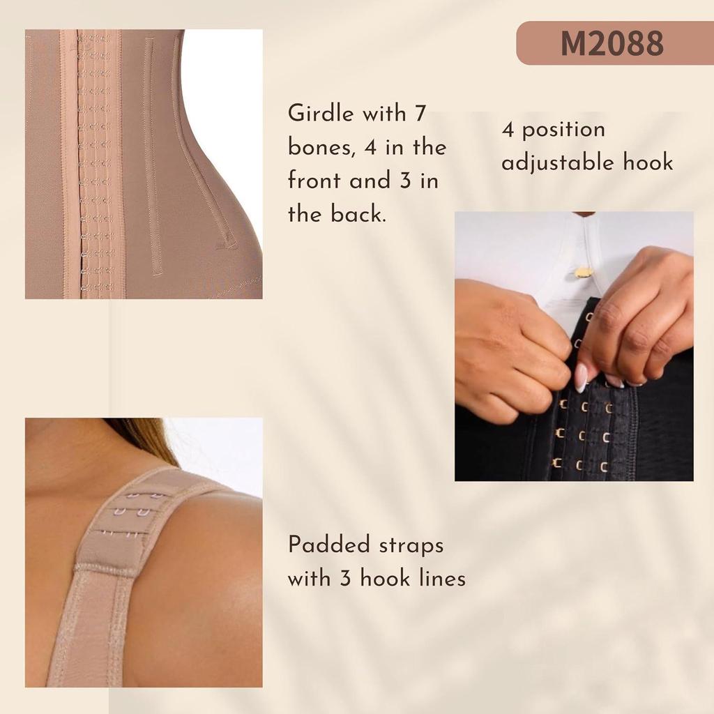 European & American Plus Size Open-Crotch Body Shaper: Hip Lifting, Tummy Control Bodysuit with Row Buckle.