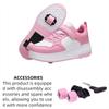 Magic Roller Skates Dual Wheel Slip-on Roller Skating Shoes 2025 New Spring Autumn Leather Surface Sports Shoes For Women Kids