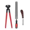 Hoof Repair Tool Kit Steel Double Sided File Hoof Trimmer Tool Kit for Horses Cattle Sheep Donkeys