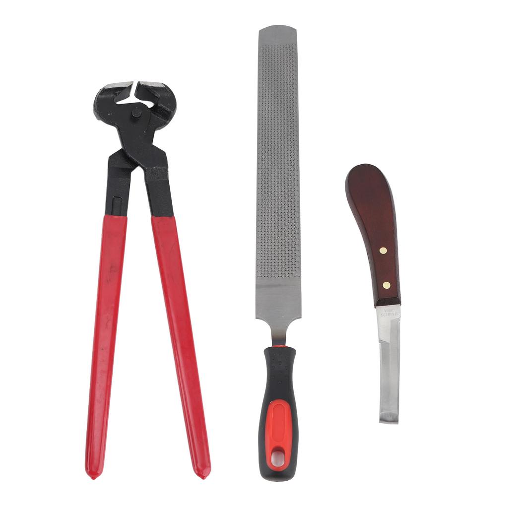 Hoof Repair Tool Kit Steel Double Sided File Hoof Trimmer Tool Kit for Horses Cattle Sheep Donkeys
