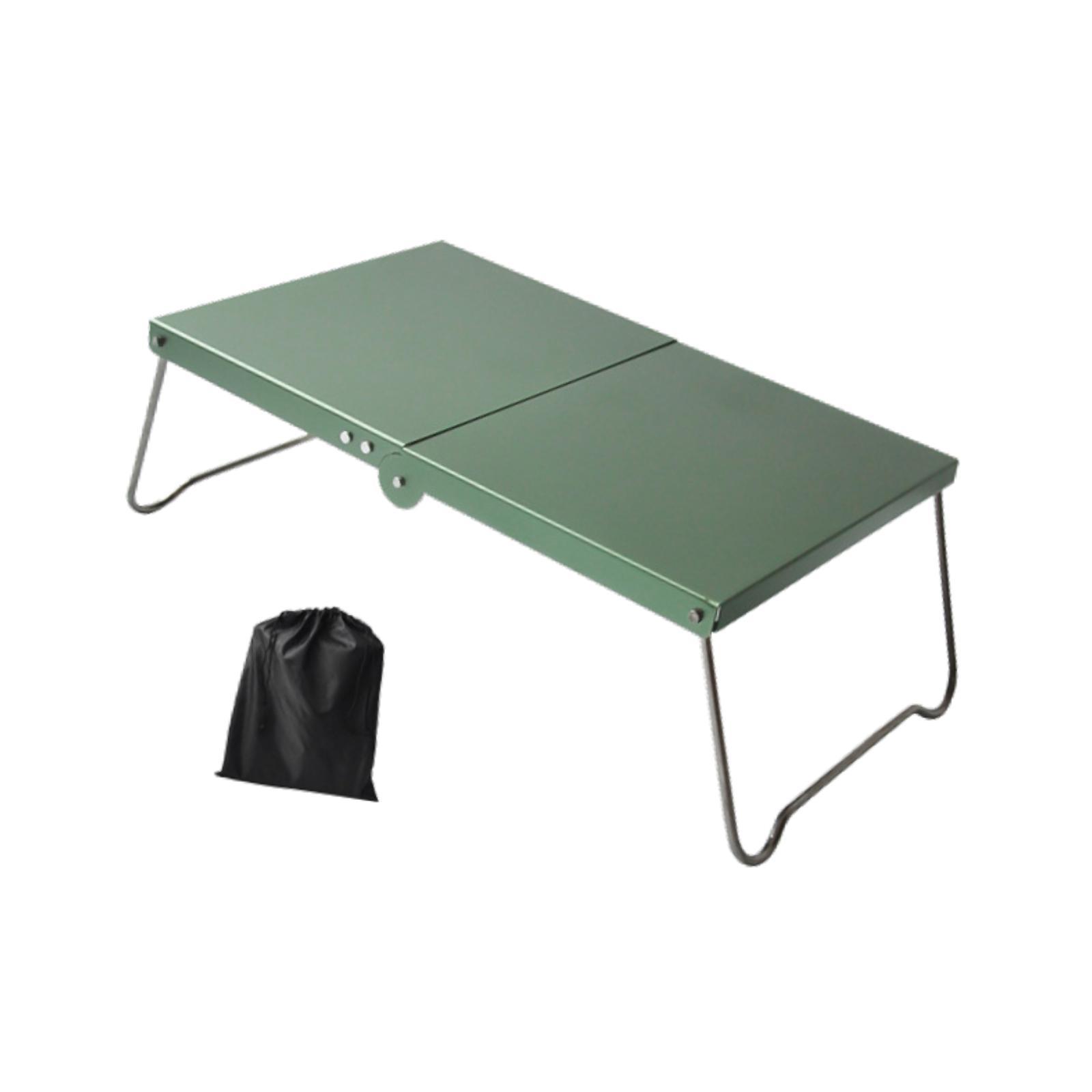 

Mini Folding Camping Table with Storage Bag for Fishing Climbing Boating зелёный