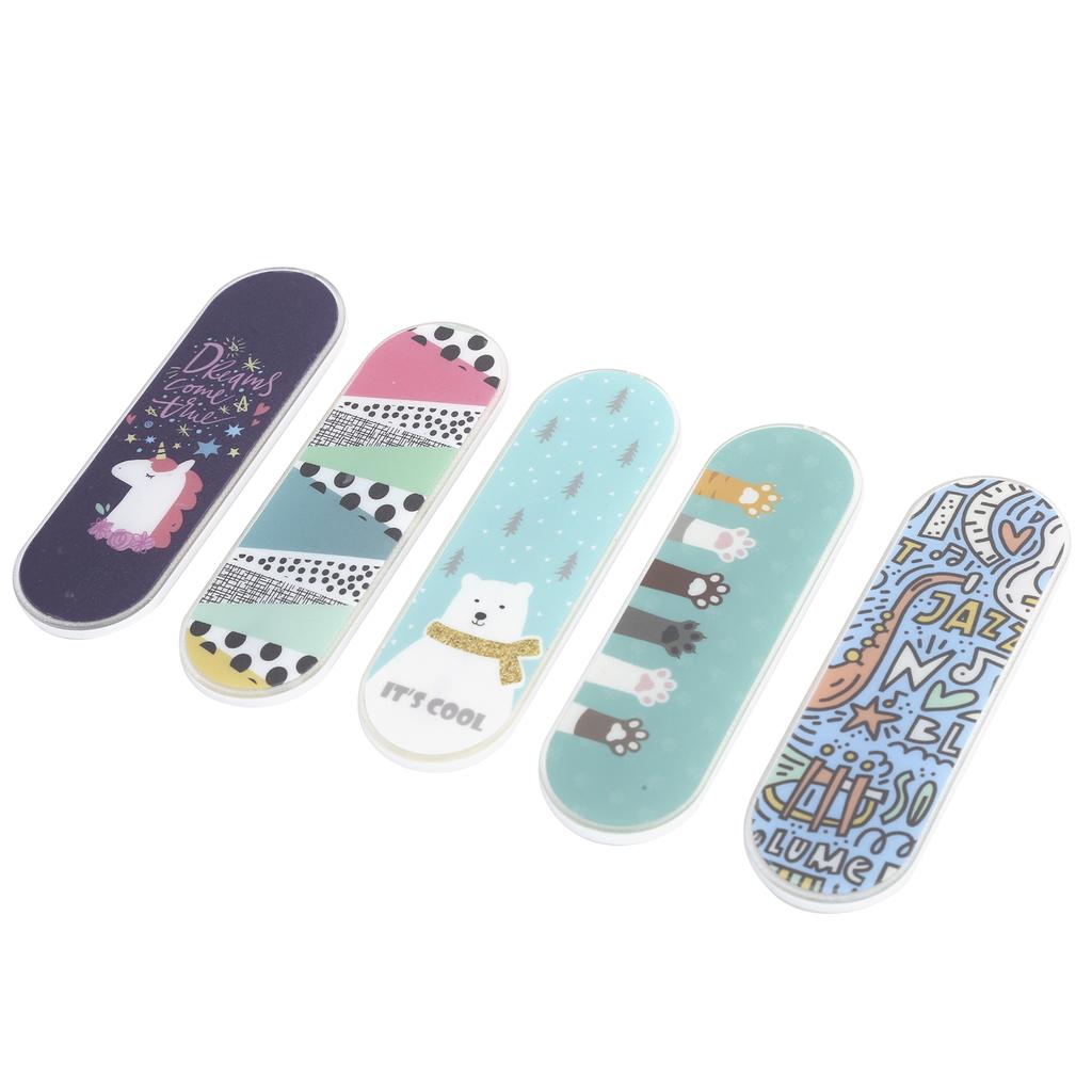 MOMO STICK 5 Piezas Almohadilla de Gel Adhesiva Reutilizable Soporte Anillo Agarre para Dedos para Teléfono IOS