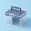 Desktop Storage Box Dustproof with Lid Latching for Desk, Craft Room