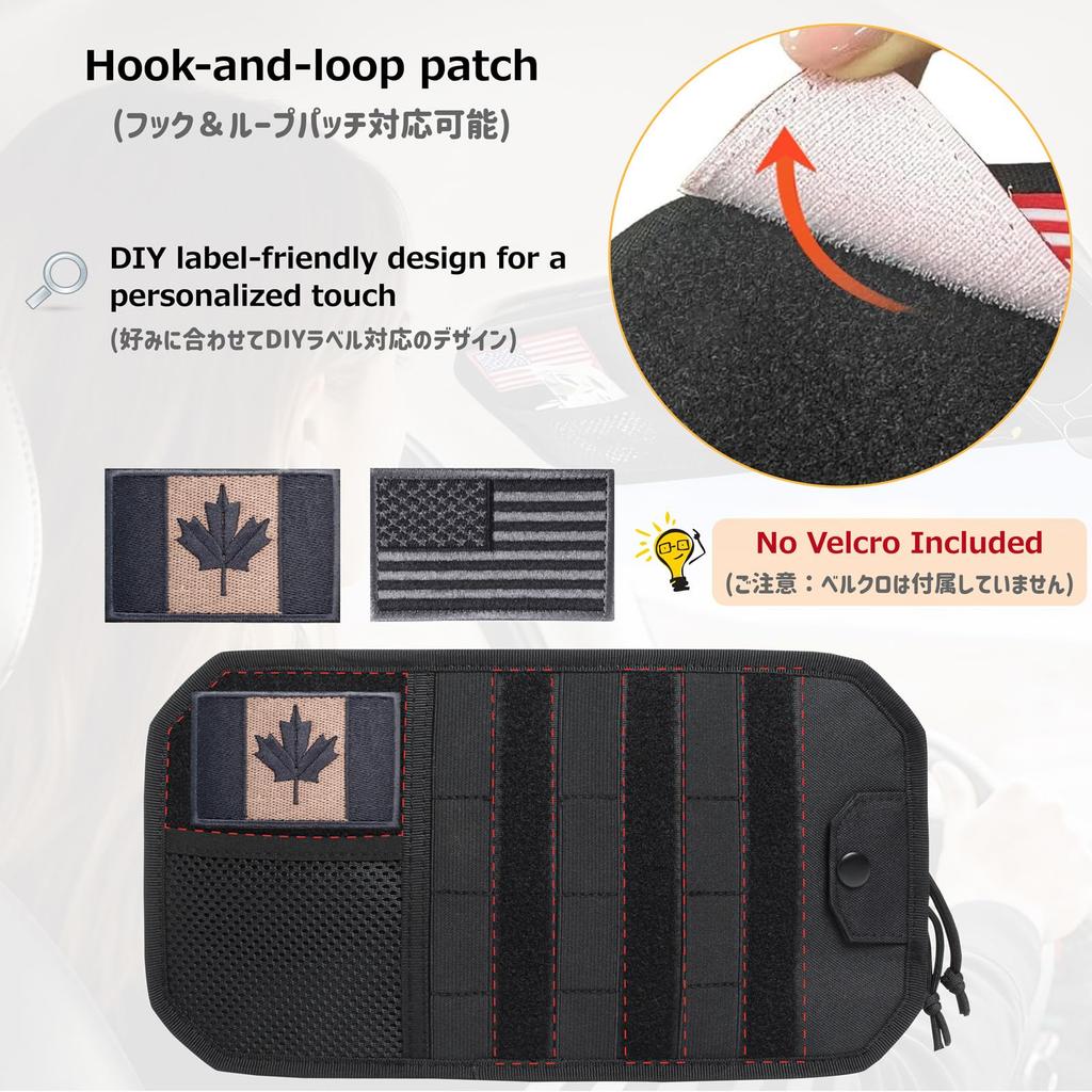 Azarxis Car Storage Sun Visor Car Storage Storage Easy Card Smartphone Sunglasses Small Item Black Pocket, Bag, Multi-Function Pocket, Holder,