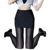 Glossy Black Horse Oil Anti-Snag Legwear: Durable Nude Photosensitive Pantyhose In Large Size for Women