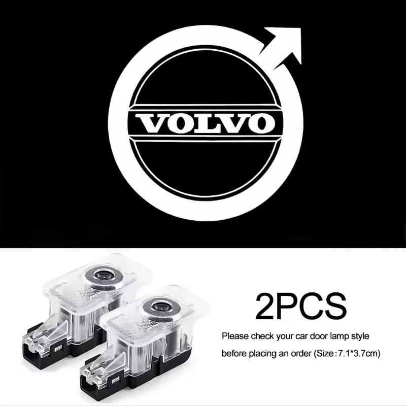 Auto Projektionslogo Willkommenslicht, Tür-LED Hochauflösendes Willkommenslicht, Geeignet für Volvo XC60 S60 S80 S80L V60 XC90 V90 V40