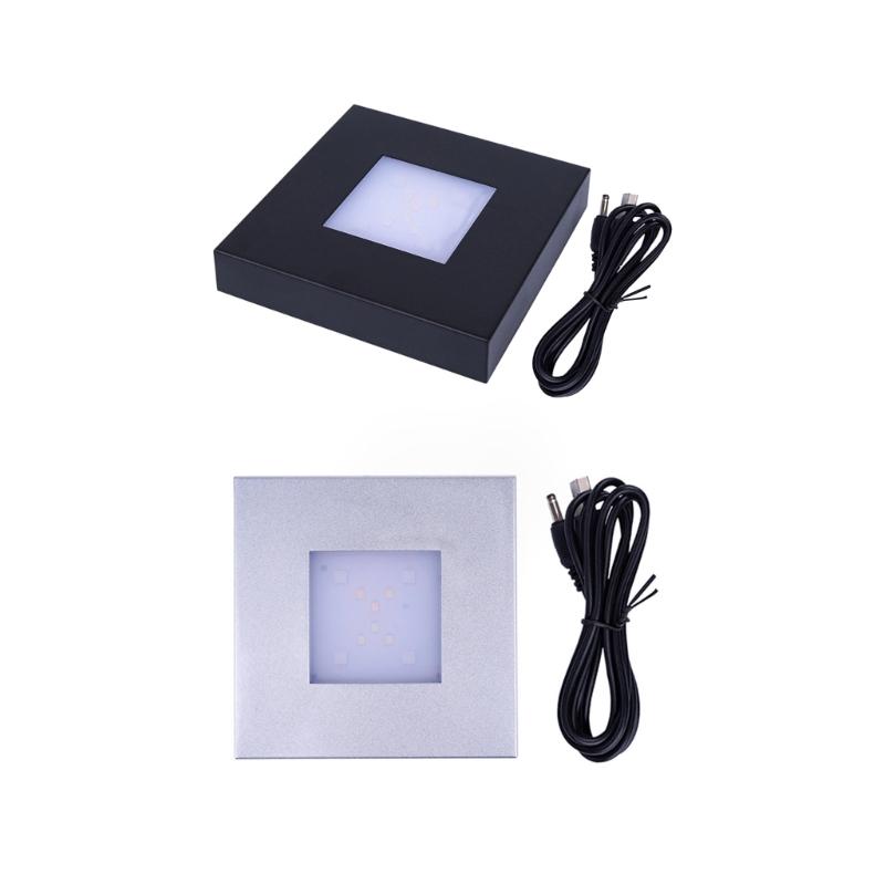 Jewelry Display and Home Atmospheres LED Touch Control Crystals Lamp Base with Adjustable Light and Portable Designs