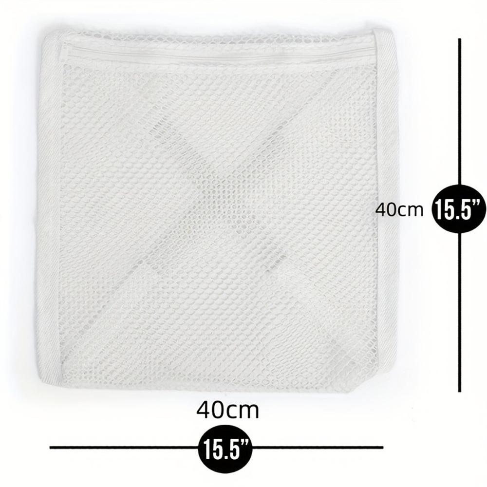 1 Pack Sneaker Dryer Bag, Dryer Door Shoe Net with Elastic Straps, Sneaker Laundry Bag for Shoes, White, 15.5 Inch x 15.5 Inch
