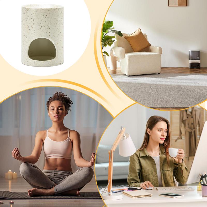 Fragrance Burner Diffuser Ceramics Room Scent Diffuser Relaxing Wax Melt Burner Candle Holder For Beauty Salon Living Room