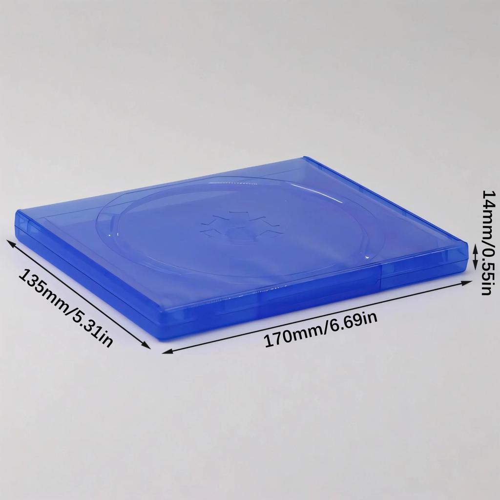 Anti Scratch Game Disc Case Stackable ABS Construction for Game Disc Neat Organization Protective Hold
