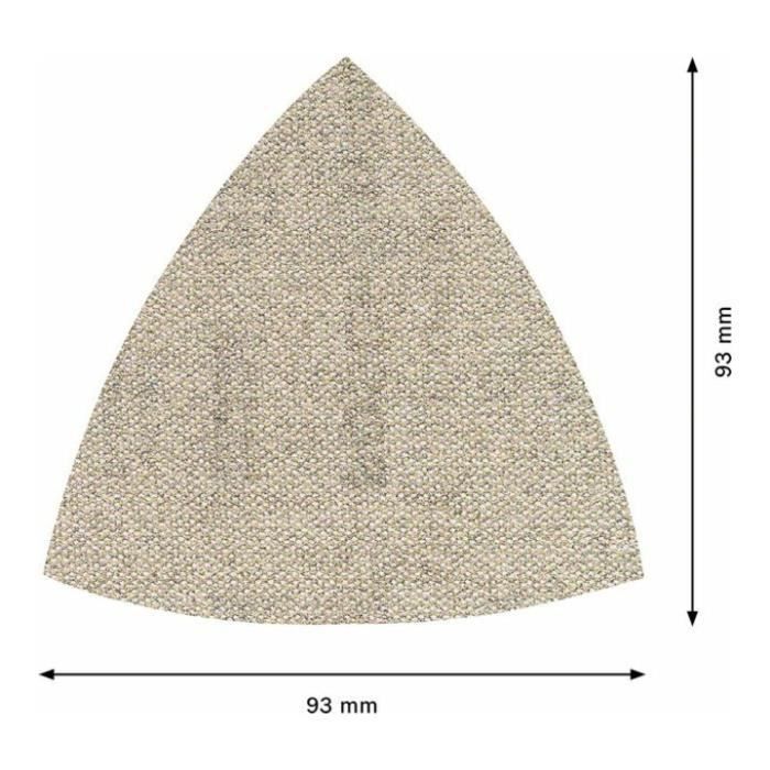 Abrasif réticulé - bosch - m480 g80 - extraction de poussière 4x - fixation auto-agrippante - gris