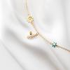 Sole Memory Cute Mini Bee Flowers 925 Silver Female Resizable Bracelets BR320