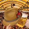 Klobouk Oktoberfest Pivní festival Párty Trilby Homburg Klobouk Dekorativní kroucený pásek Pokrývka hlavy Klobouk Widget Párty účes