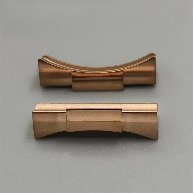 20mm Stainless Curved End Link Endlink Just For Diving Watch Band Watch Rubber Leather Strap Seamless Connection